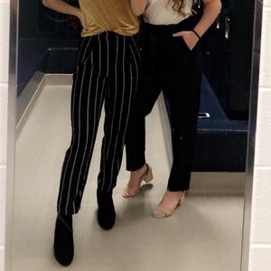 Striped Flowy Dress Pants